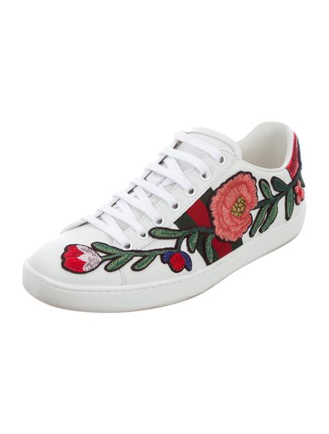 gucci flower sneakers